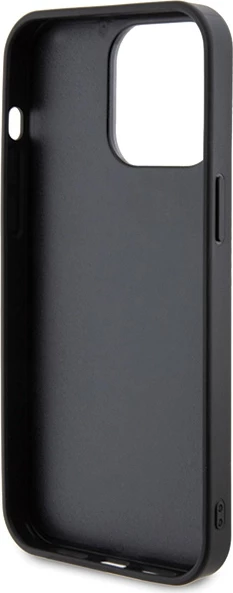 Mbështjellës Guess Rhinestone Metal Logo për iPhone 15 Pro, e verdhë