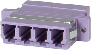 Adapter fibër optike VALUE LC Quadruple, OM4, PB, vjollcë