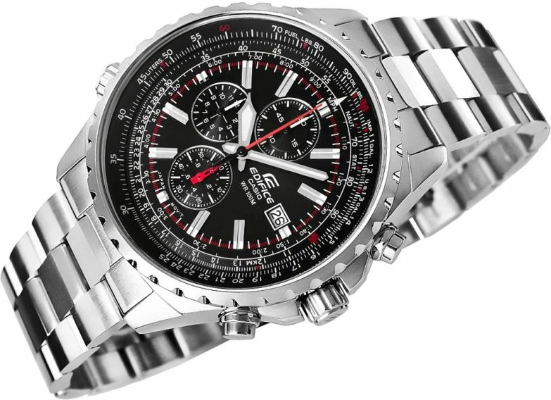 Orë dore për meshkuj Casio Edifice, argjend