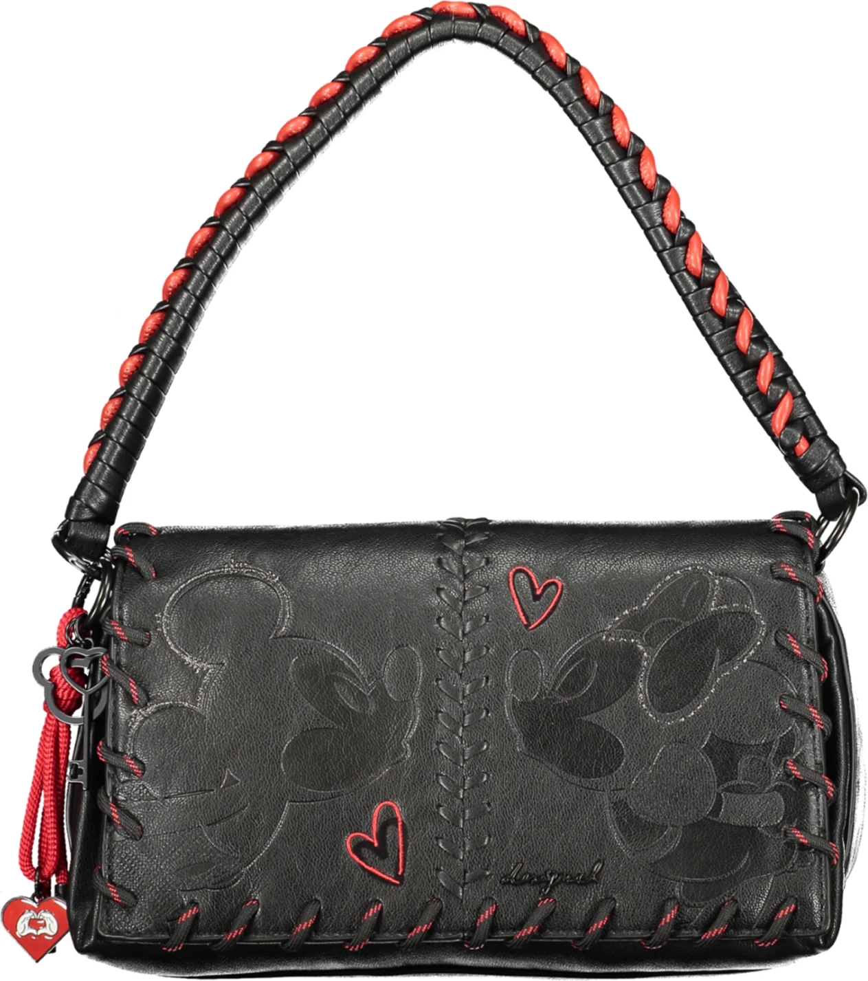 Çantë për femra DESIGUAL ALL MICKEY NARON MEDIUM FLAP BAG, e zezë