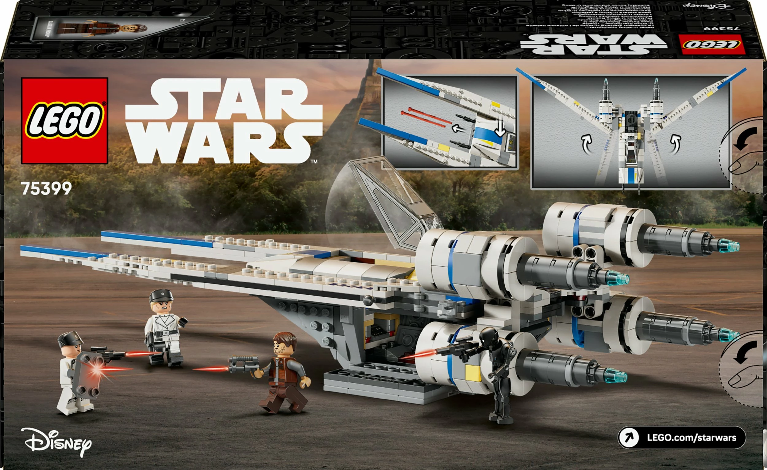 Set LEGO Star Wars Rebel U-Wing Fighter 75399, 594 copë, 8+ vjet