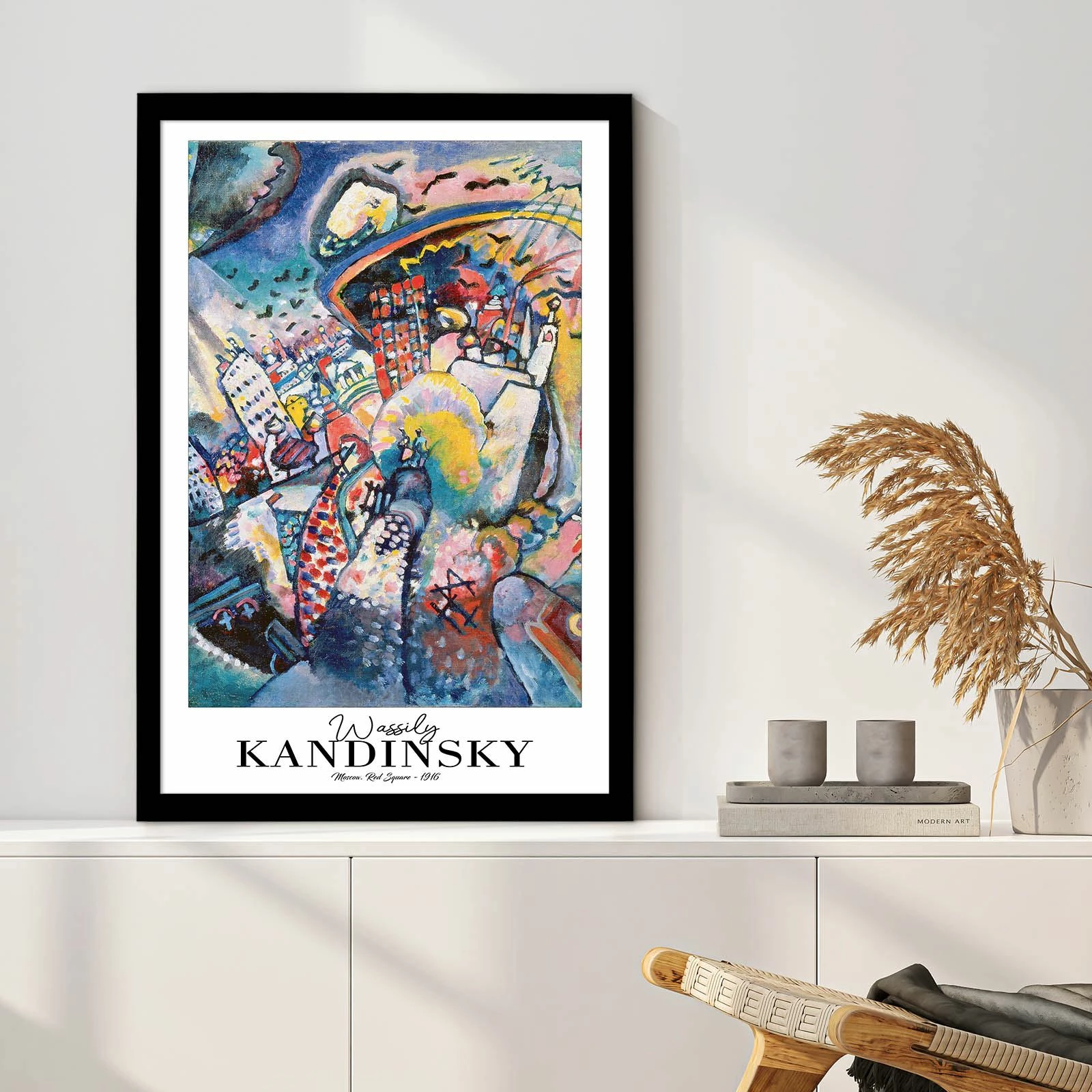 Pikturë dekorative me kornizë, Wallity, 4262SYHKANDINSKY-013