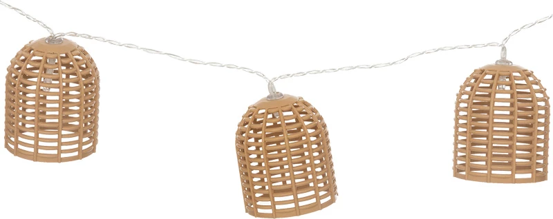 Girlandë dekorative me 10 drita LED, ngjyrë natyrale, Dercie, 335x6.5x5.5cm