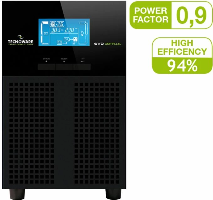 UPS Tecnoware EVO DSP PLUS 2400 (FGCEDP2402IEC) 2400VA/1440W, 8x IEC C13, Line-Interactive, USB, i zi