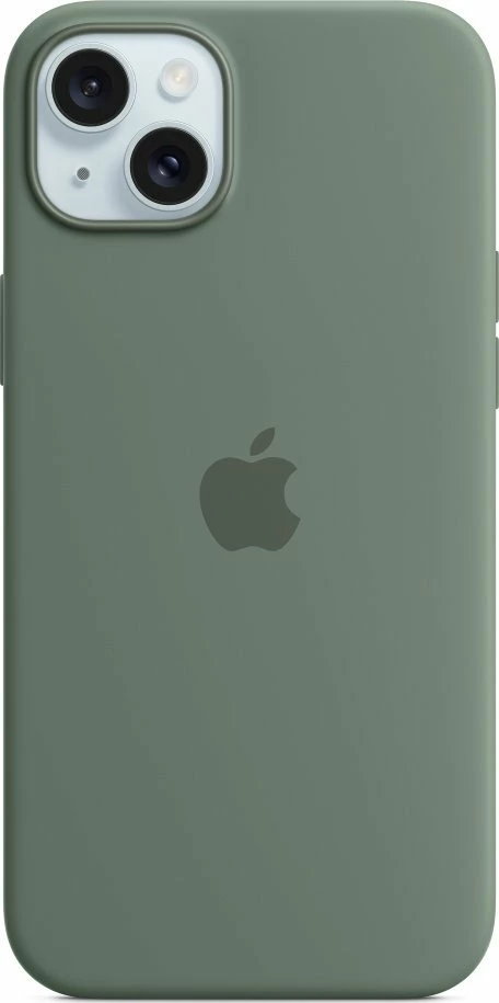 Mbështjellës Apple Silicone Case me MagSafe për iPhone 15 Plus MT183ZM/A, jeshile Cypress