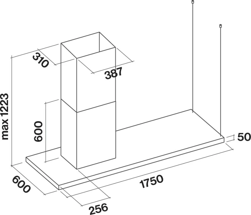 Aspirator FALMEC Lumen 175 NRS, 175 cm, inox
