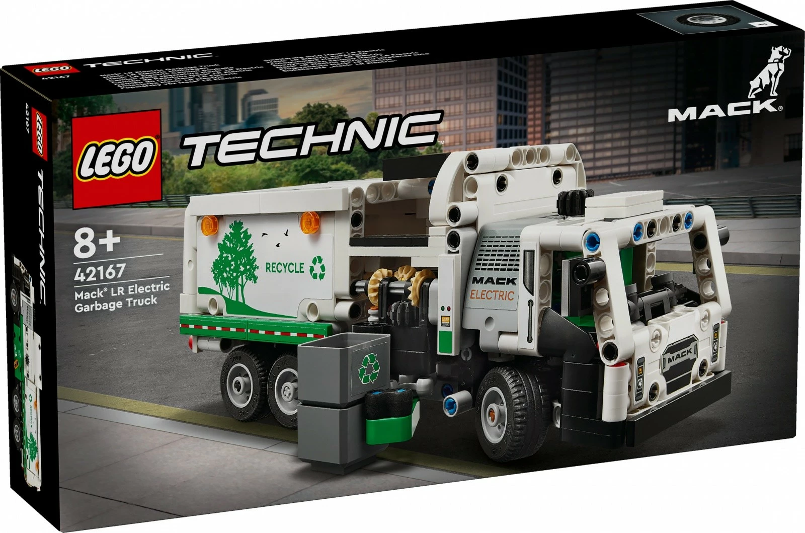 Set ndërtimi LEGO Technic Mack LR Electric Garbage Truck 42167, plastikë, 503 pjesë