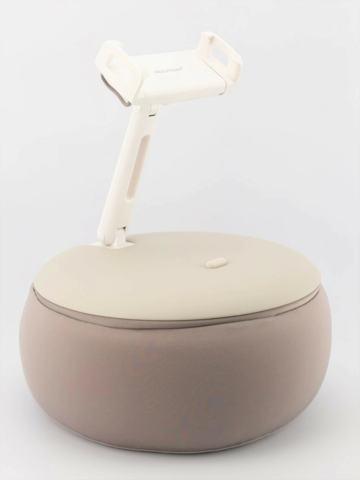 Mbajtëse tableti RealPower PillowStand 1, për tablet/celular, horizontale, bezhë