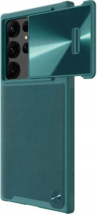 Mbështjellës Nillkin CamShield Leather për Samsung Galaxy S23 Ultra, Gjelbër