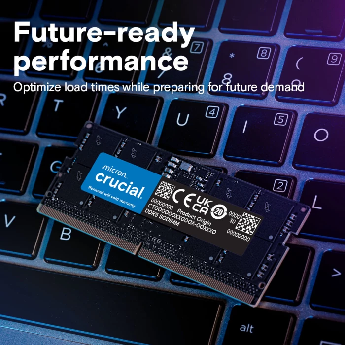 RAM Memorje Crucial CT2K24G56C46S5 24GB (2x12GB) DDR5-5600 SO-DIMM CL46 1.1V, kit 2 copë