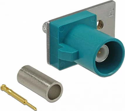 Konektor FAKRA Z DeLOCK 89751, mashkull, gold-plated, blu