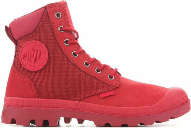 Çizme Palladium për femra, të kuqe