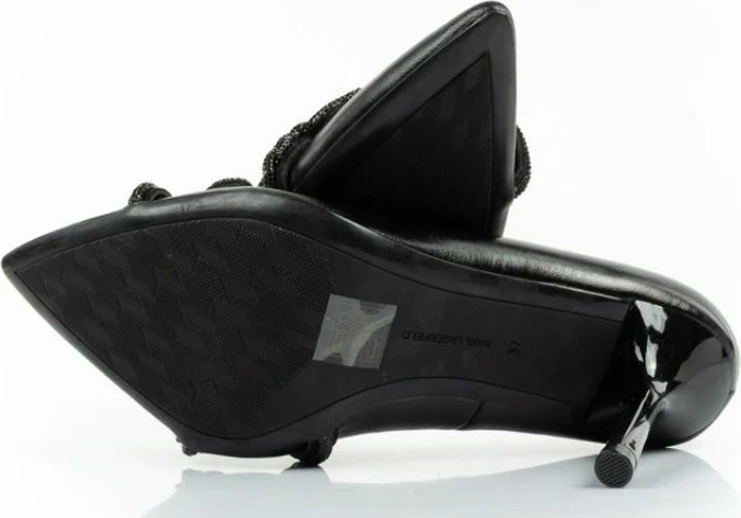 Këpucë me taka për femra Karl Lagerfeld, të zeza