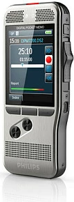 Diktafon Philips DPM 7200/02, 32GB, MP3/PCM, ekran 2.4", çelik inox