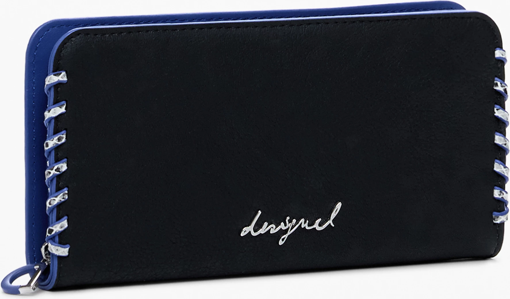 Portofol Desigual Fiona Tiny Zip Capsule femra, e zezë