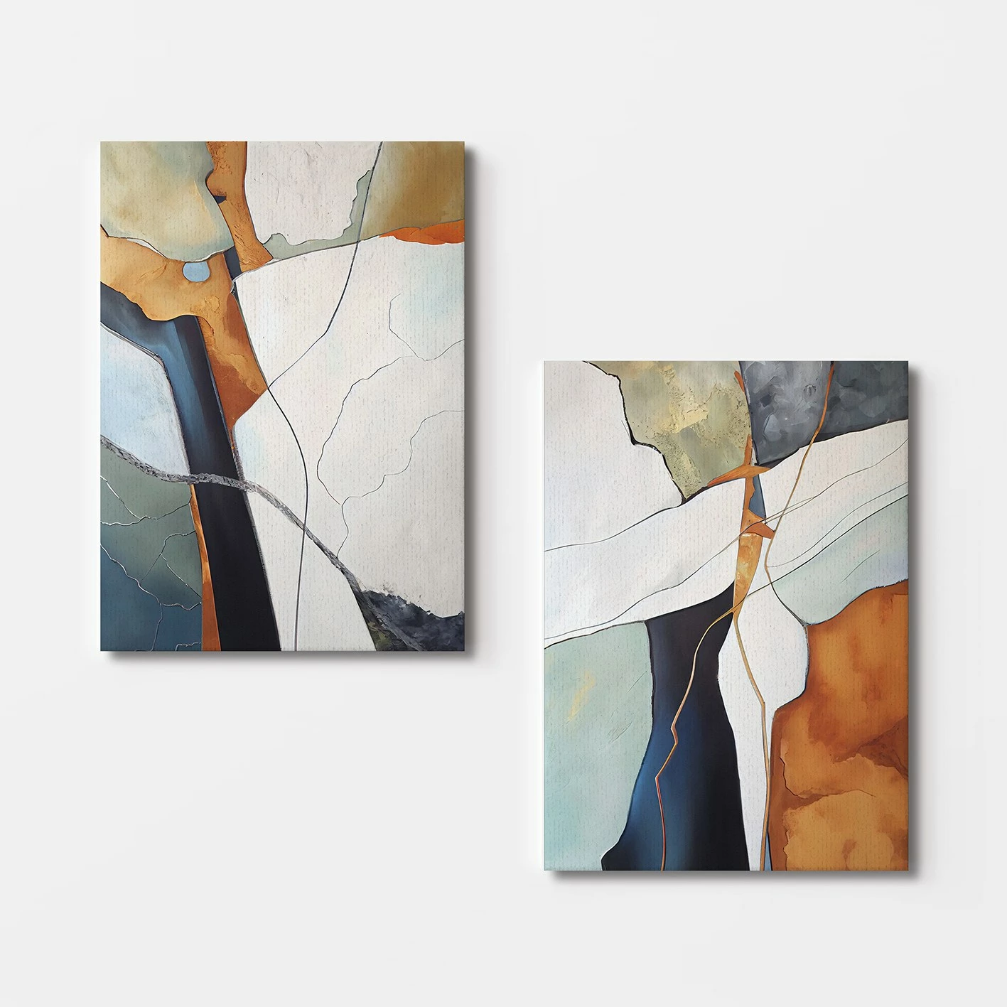 Pikturë dekorative në kanavacë (2 copë), Wallity, 2KNV4348, 50x70cm