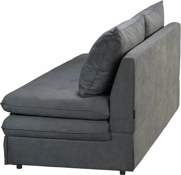 Krevati divan GIRASOLE, 3 vende, ngjyrë antracit ASTI 19, 200x87x90