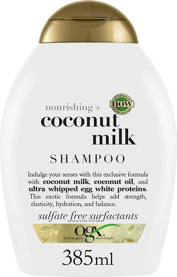 Shampon për femra OGX Nourishing + Coconut Milk, 385ml