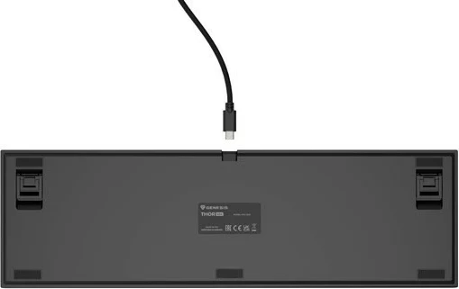 Tastierë mekanike Genesis Thor 404, Gateron Yellow Pro, RGB, full-size, e zezë