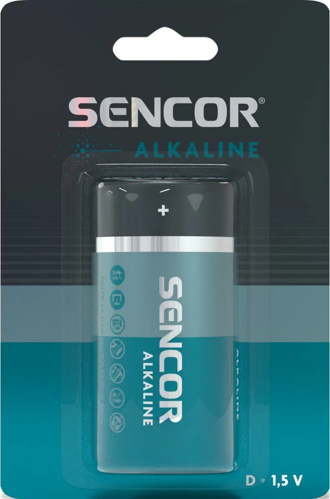 Bateri Sencor SBA LR20 1BP D Alk, 1 copë