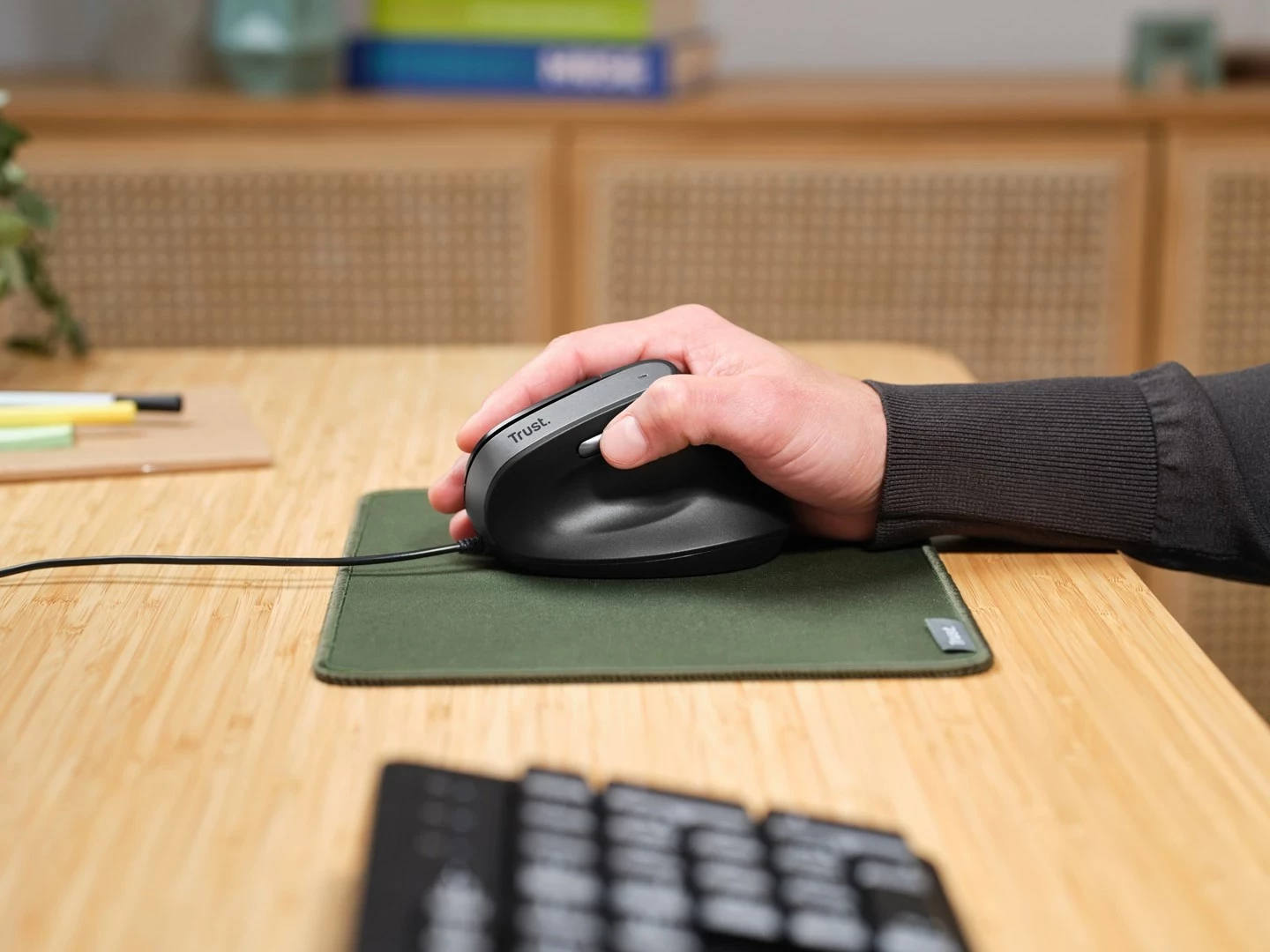 Maus Trust Bayo II, USB Type-A, 2400 DPI, i zi