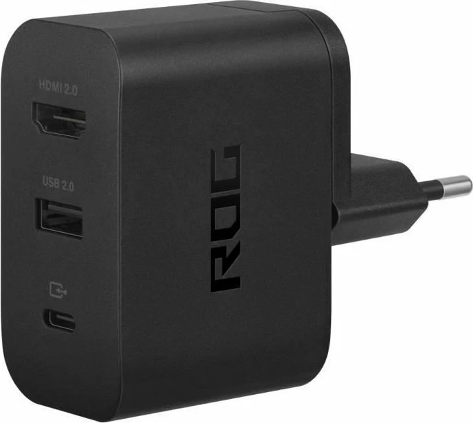 Dock karikimi Asus AC65-03 ROG (90XB08FN-BPW000) 65W USB-C me HDMI 2.0, kabllo 2 m, zi