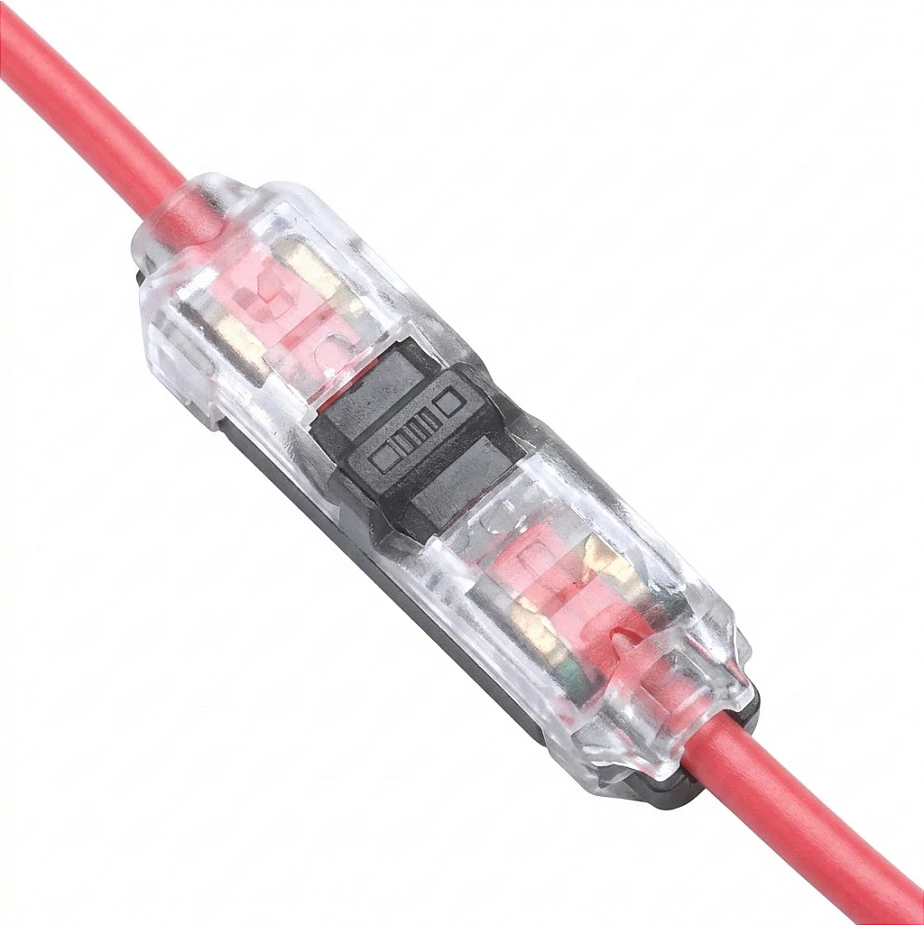 Konektor për shirit LED Synergy21 Easy Connect I-shape, 1 linjë, transparent