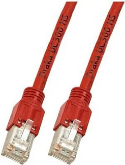 Kabllo rrjeti EFB Elektronik Draka UC300 TM11, RJ45 Cat5e SF/UTP, 0.5m, LSZH, kuqe