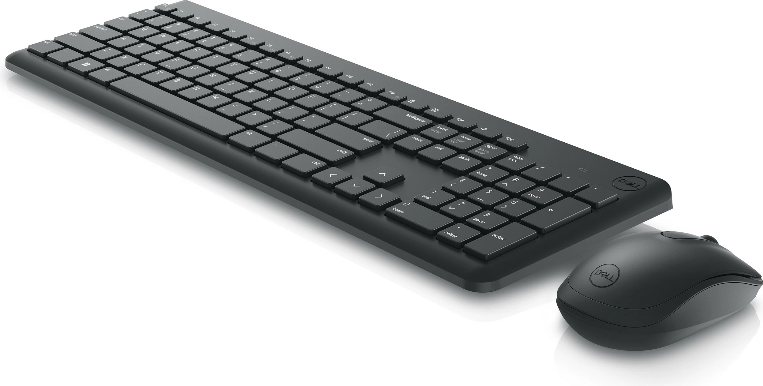 Set tastierë dhe maus wireless Dell Wireless Keyboard and Mouse, 2.4GHz, QWERTZ DE, 1000 DPI, i zi