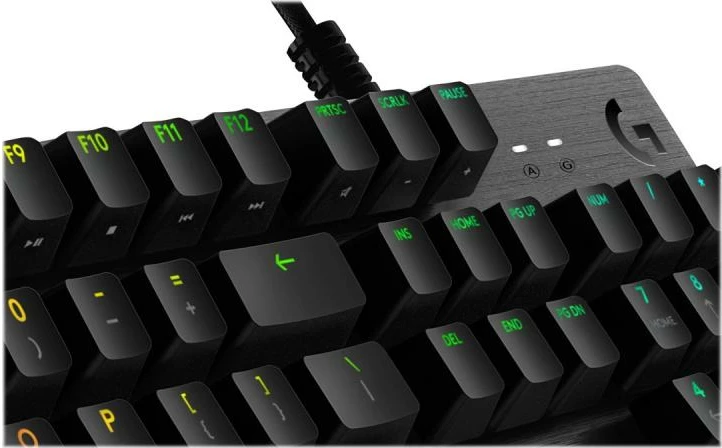 Tastierë gaming, Logitech G512 920-009352, mekanike RGB, US layout, Braun