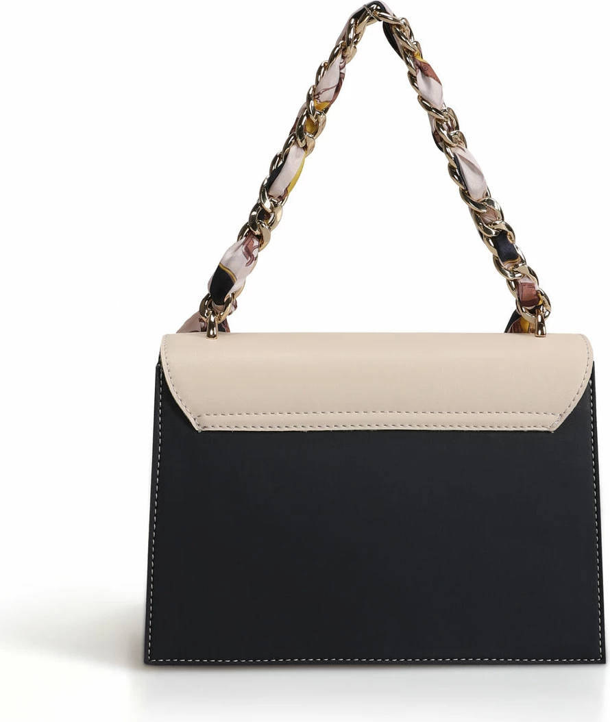 Çantë crossbody Lucky Bees, krem dhe blu e errët, 918