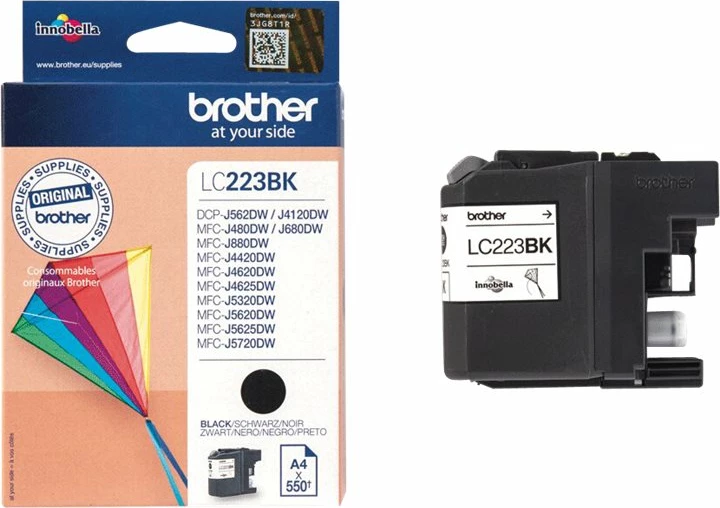 Toner Brother LC223BK, i zi, 1 copë