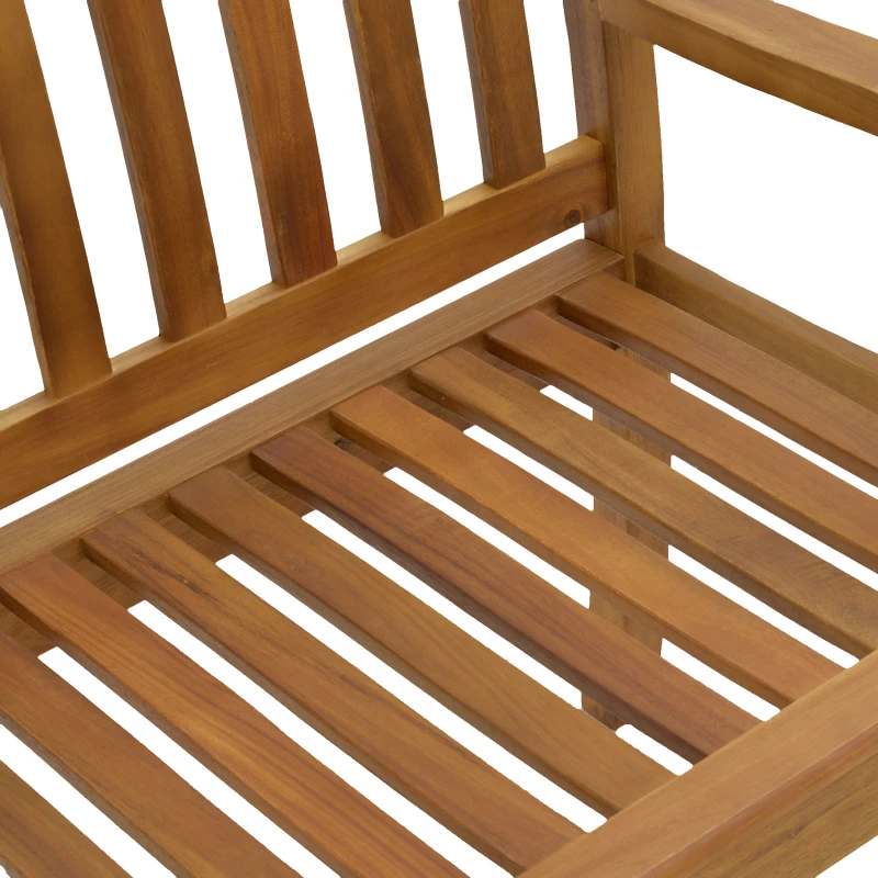 Dy ulëse Jerdu, dru akacie, 120x61x87cm