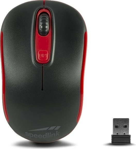 Maus Speedlink Ceptica, Optik, RF Wireless, 1600 DPI, Zi, Kuq