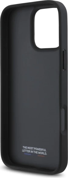 Mbështjellës BMW M Perforated Tricolor Detail Line për iPhone 16 Pro, Gri e errët