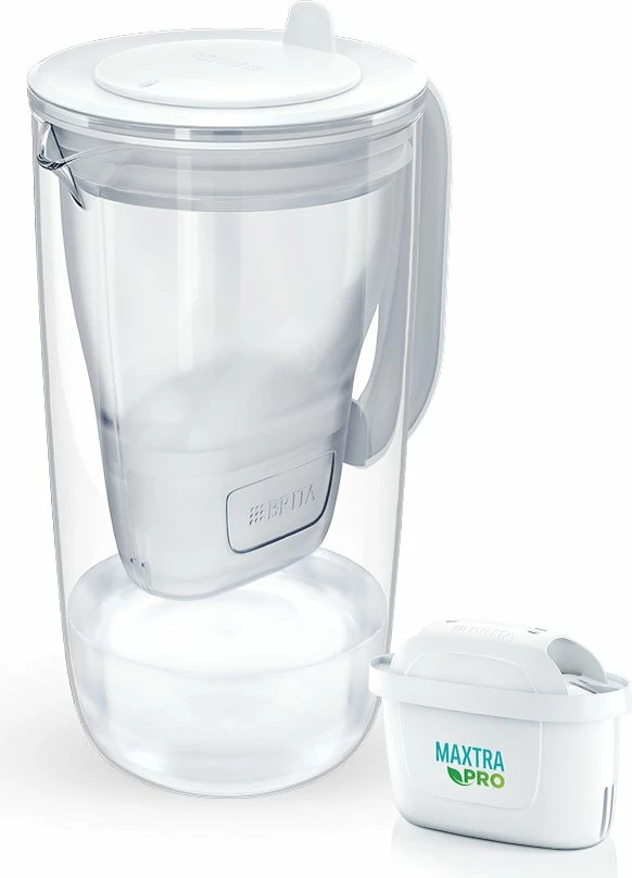 Kanicë filtruese uji Brita Glass 2.5L, me 1 fishek Maxtra Pro Pure Performance, gri