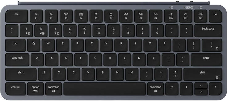 Tastierë wireless Keychron B1 Pro, ultra e hollë, 2.4G, 77 taste, gri