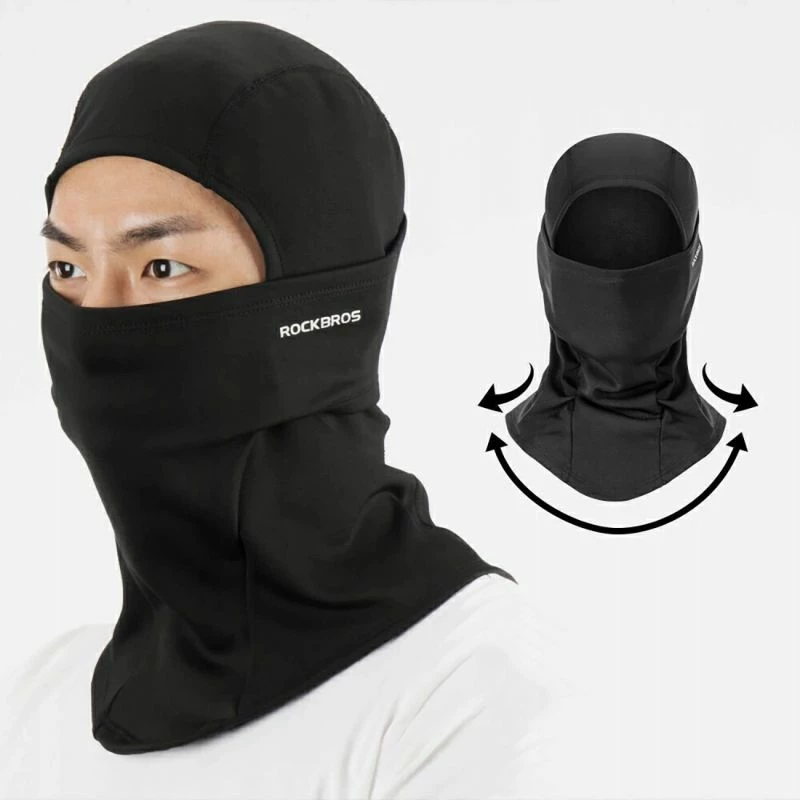 Maskë balaklava sportive Rockbros LF7345BK, e zezë