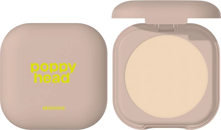 Pudër kompakte për femra Poppy Head Skinivine 01 Barely 6.5g