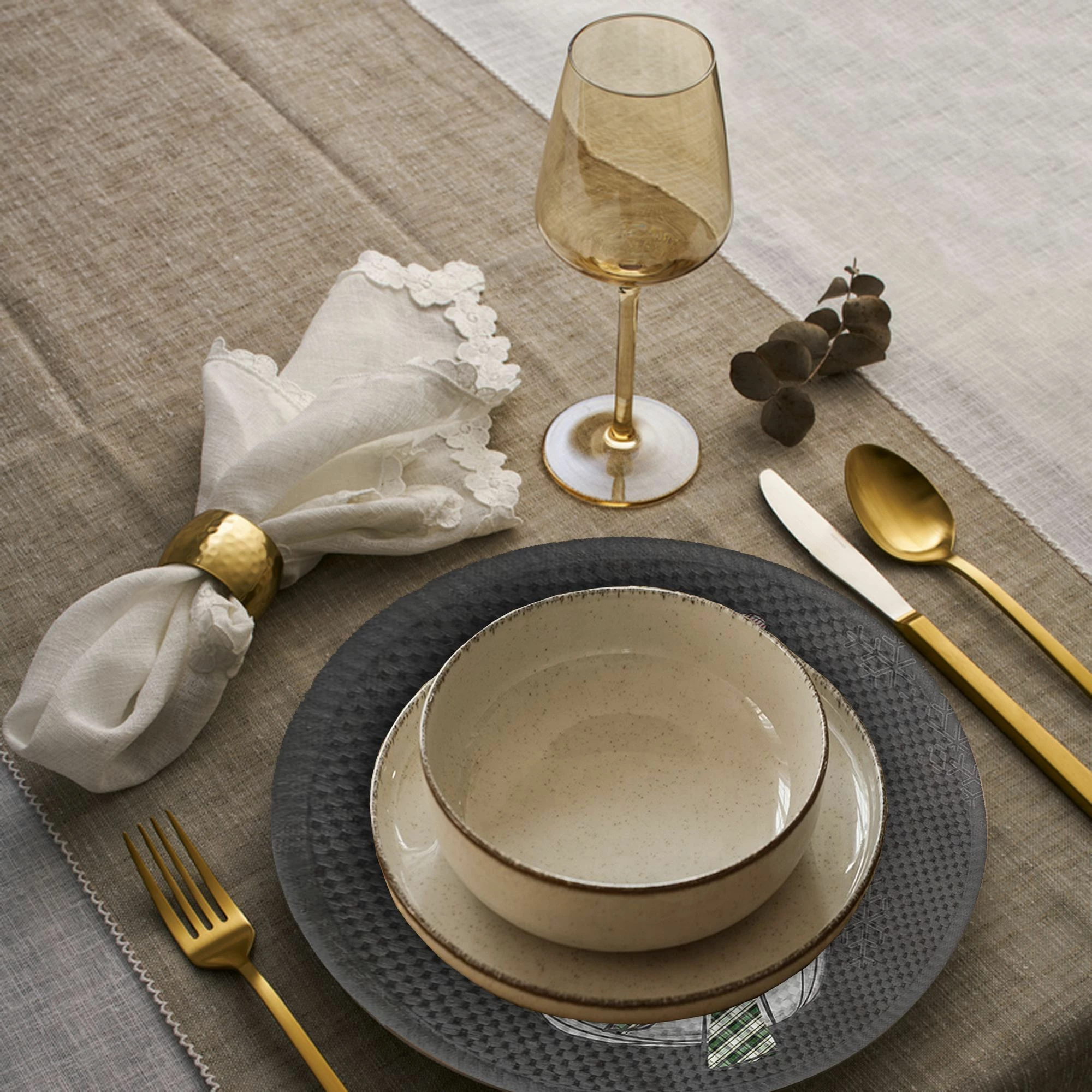 Set nënshtrues tavoline Hermia Concept, shumëngjyrësh, 4393Supla, 4 copë