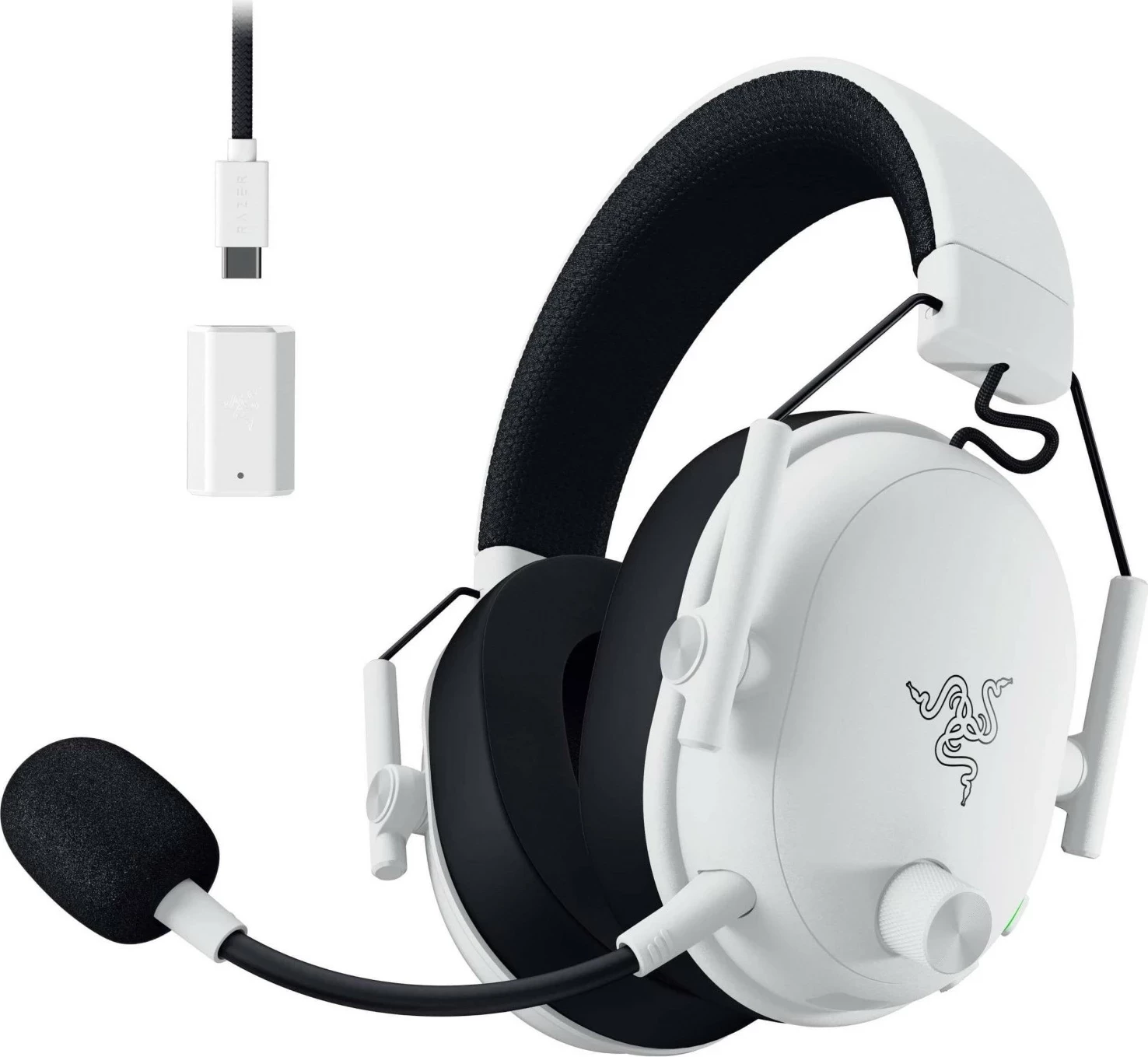 Kufje Razer BlackShark V3, për PlayStation, wireless/wired, të bardha
