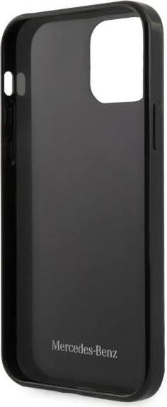 Mbështjellës Mercedes MEHCP12MESPBK për iPhone 12/12 Pro 6.1", Stars Pattern, i zi