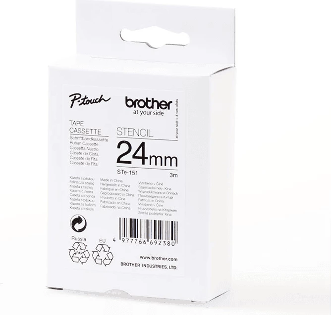 Kasetë shabllon Brother STe-151 24mm 3m pa ngjyrë