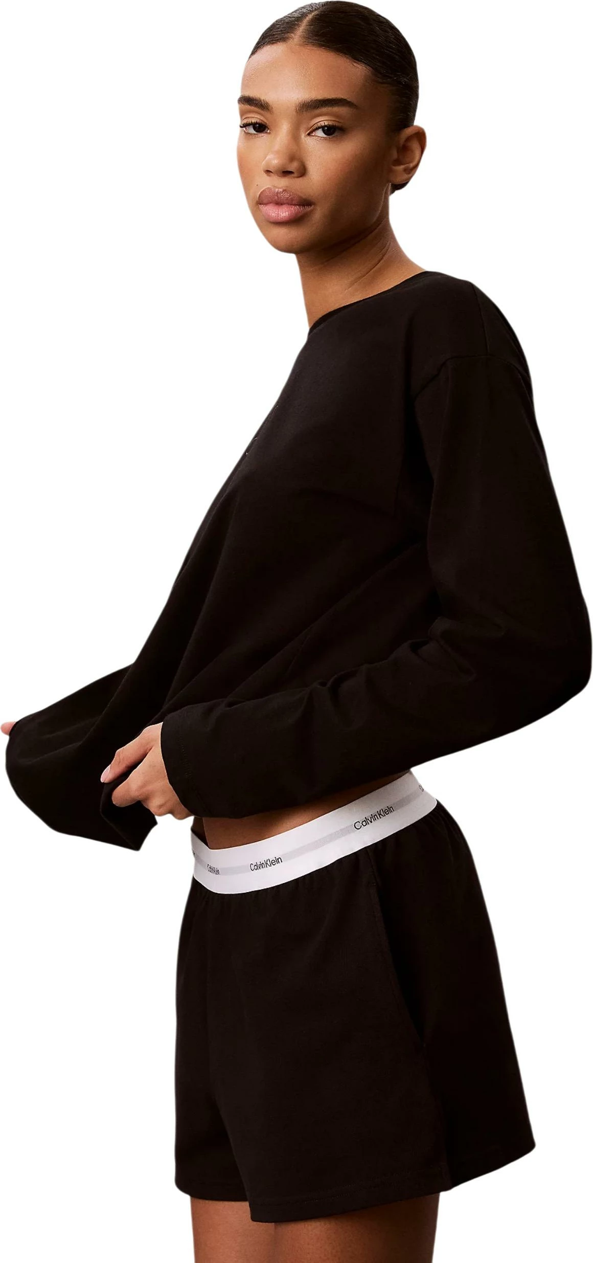 Set pizhame për femra Calvin Klein Underwear LV00QS7517, të zeza [Madhësia: M]
