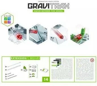 Set zgjatues GraviTrax Ravensburger Bridges, shumëngjyrësh