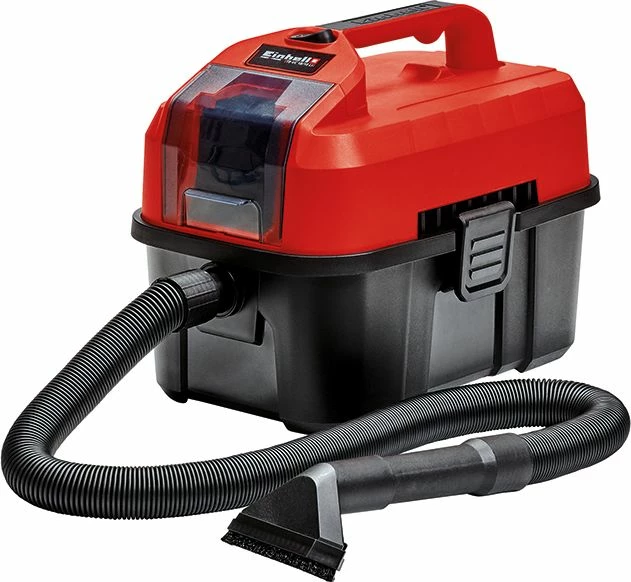 Fshesë industriale Einhell TE-VC 18/10, 10 L, e lagët/e thatë, me bateri, kuqe/zi