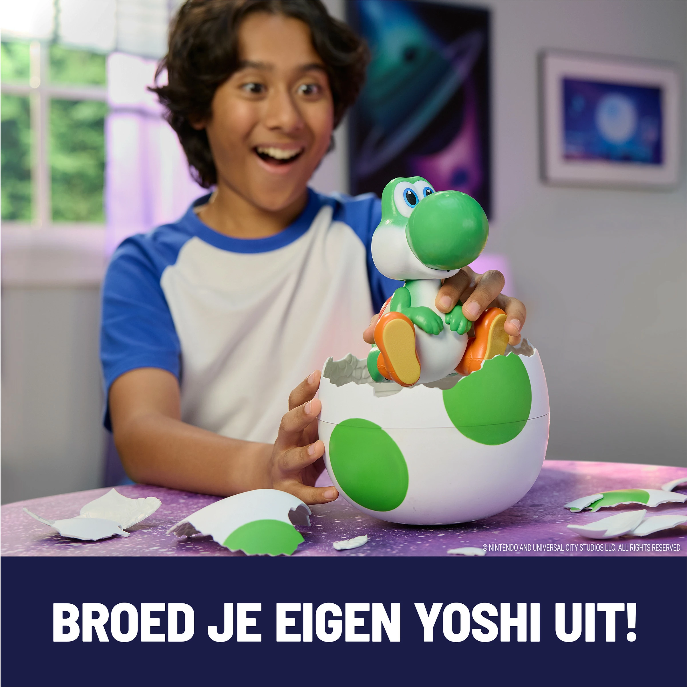 Figurinë lodër Spin Master Super Mario Hatchin' Yoshi Egg, Yoshi jeshil/bardhë