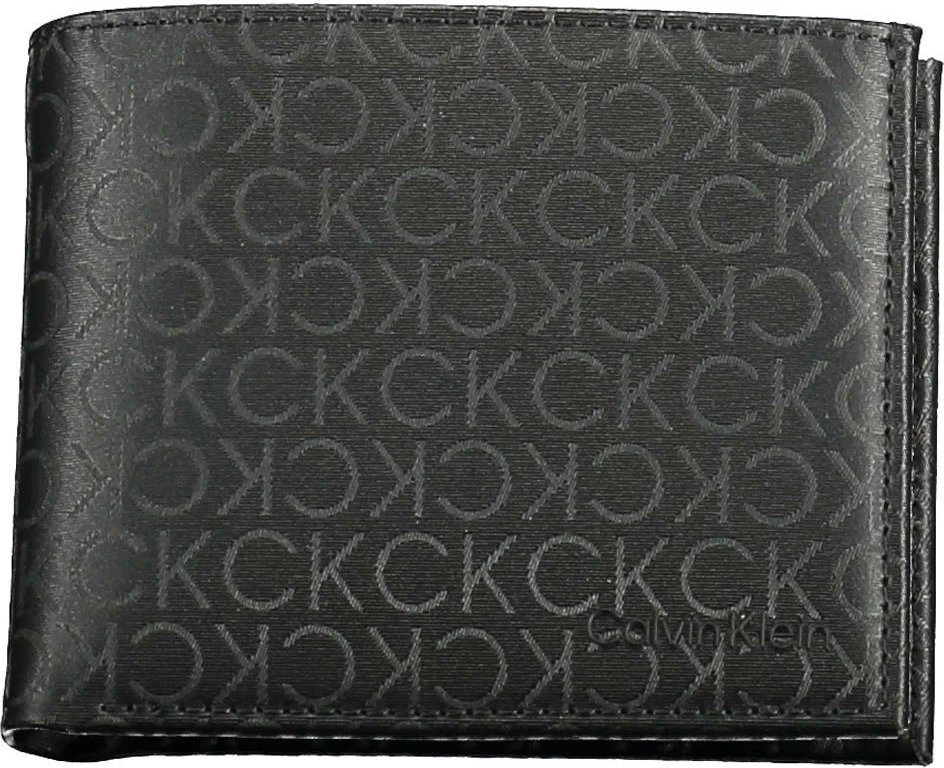Portofol për meshkuj CALVIN KLEIN, i zi