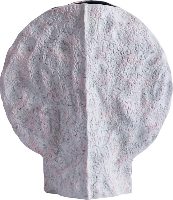 Vazo dekorative Myrti, qeramike, ngjyrë gri, 35x11x41cm