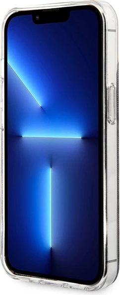 Set mbështjellës Guess GUBPP13LH4EACSW me karikues wireless për iPhone 13 Pro, 4G Print, kafe